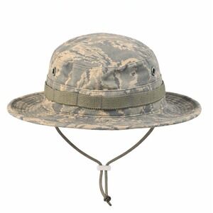US Military ABU Digital Camo Boonie Hat Bucket Cap Chin Strap Tactical